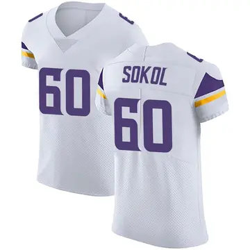 Nike Josh Sokol Men's Elite Minnesota Vikings White Vapor Untouchable Jersey