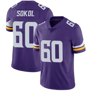Nike Josh Sokol Youth Limited Minnesota Vikings Purple Team Color Vapor Untouchable Jersey