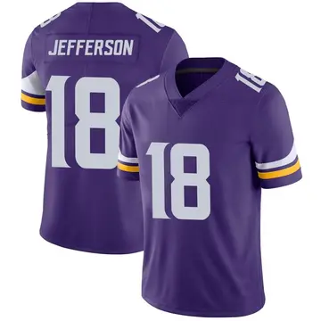 Nike Justin Jefferson Men's Limited Minnesota Vikings Purple Team Color Vapor Untouchable Jersey