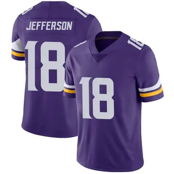 Nike Justin Jefferson Men's Limited Minnesota Vikings Purple Team Color Vapor Untouchable Jersey