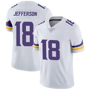 Nike Justin Jefferson Men's Limited Minnesota Vikings White Vapor Untouchable Jersey