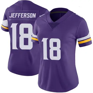 Nike Justin Jefferson Women's Limited Minnesota Vikings Purple Team Color Vapor Untouchable Jersey
