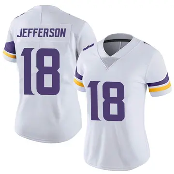 Nike Justin Jefferson Women's Limited Minnesota Vikings White Vapor Untouchable Jersey