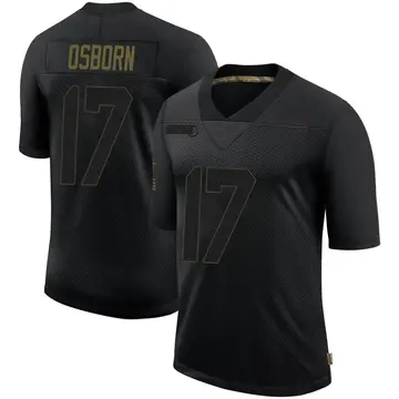 Nike K.J. Osborn Men's Limited Minnesota Vikings Black 2020 Salute To Service Jersey