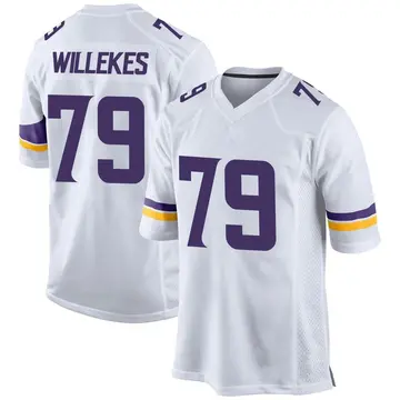 Nike Kenny Willekes Men's Game Minnesota Vikings White Jersey