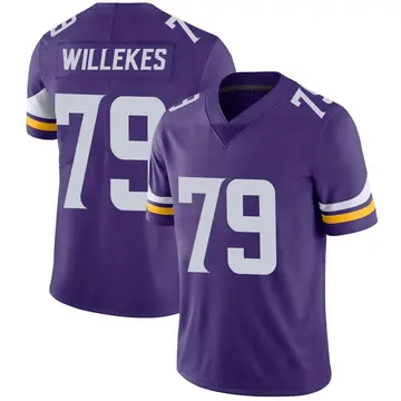 Nike Kenny Willekes Men's Limited Minnesota Vikings Purple Team Color Vapor Untouchable Jersey
