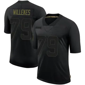 Nike Kenny Willekes Youth Limited Minnesota Vikings Black 2020 Salute To Service Jersey