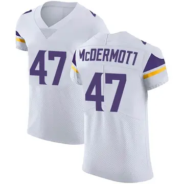 Nike Kevin McDermott Men's Elite Minnesota Vikings White Vapor Untouchable Jersey