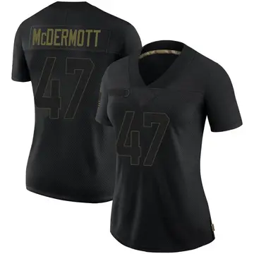 Nike Kevin McDermott Women's Limited Minnesota Vikings Black 2020 Salute To Service Jersey