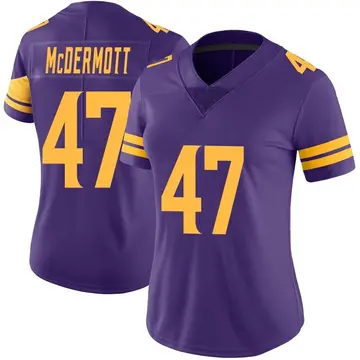Nike Kevin McDermott Women's Limited Minnesota Vikings Purple Color Rush Jersey