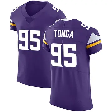 Nike Khyiris Tonga Men's Elite Minnesota Vikings Purple Team Color Vapor Untouchable Jersey