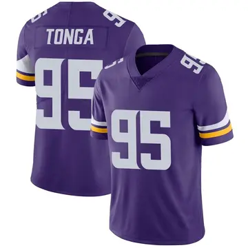 Nike Khyiris Tonga Men's Limited Minnesota Vikings Purple Team Color Vapor Untouchable Jersey