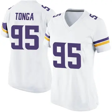Nike Khyiris Tonga Women's Game Minnesota Vikings White Jersey