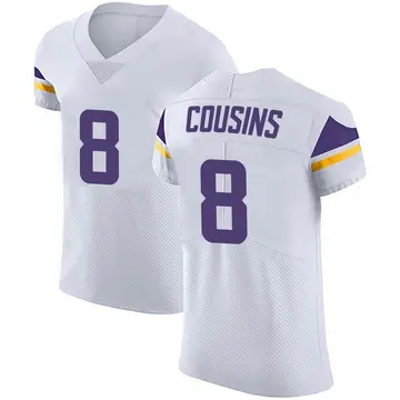 Nike Kirk Cousins Men's Elite Minnesota Vikings White Vapor Untouchable Jersey