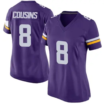 Nike Kirk Cousins Women's Game Minnesota Vikings Purple Team Color Jersey