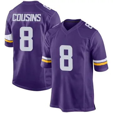 Nike Kirk Cousins Youth Game Minnesota Vikings Purple Team Color Jersey