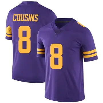 Nike Kirk Cousins Youth Limited Minnesota Vikings Purple Color Rush Jersey