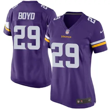 Nike Kris Boyd Women's Game Minnesota Vikings Purple Team Color Jersey