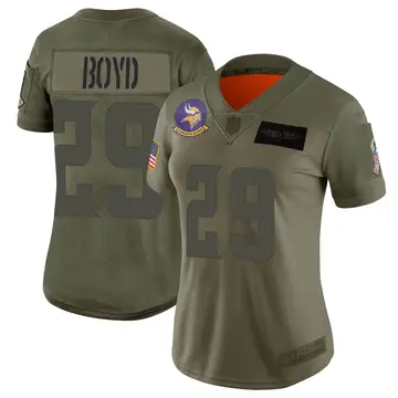 Nike Kris Boyd Women's Limited Minnesota Vikings Camo 2019 Salute to Service Jersey