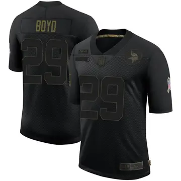 Nike Kris Boyd Youth Limited Minnesota Vikings Black 2020 Salute To Service Jersey