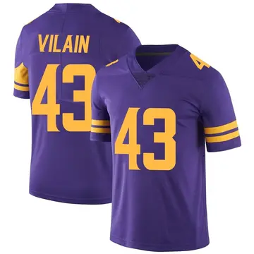 Nike Luiji Vilain Youth Limited Minnesota Vikings Purple Color Rush Jersey