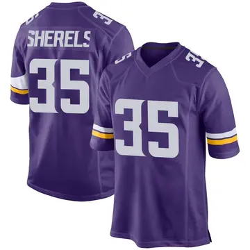 Nike Marcus Sherels Men's Game Minnesota Vikings Purple Team Color Jersey