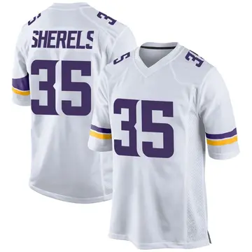 Nike Marcus Sherels Youth Game Minnesota Vikings White Jersey