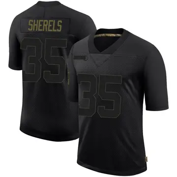 Nike Marcus Sherels Youth Limited Minnesota Vikings Black 2020 Salute To Service Jersey