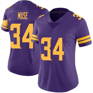 Nike Nick Muse Women's Limited Minnesota Vikings Purple Color Rush Jersey
