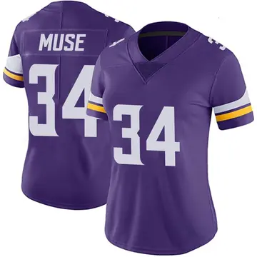 Nike Nick Muse Women's Limited Minnesota Vikings Purple Team Color Vapor Untouchable Jersey