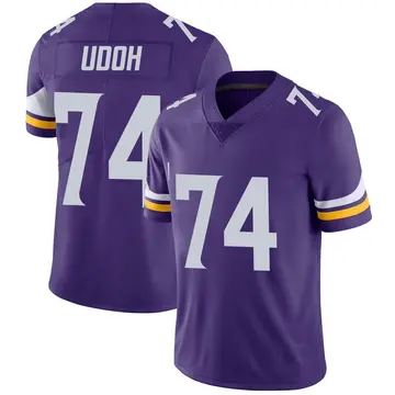 Nike Olisaemeka Udoh Men's Limited Minnesota Vikings Purple Team Color Vapor Untouchable Jersey