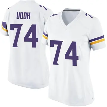 Nike Olisaemeka Udoh Women's Game Minnesota Vikings White Jersey
