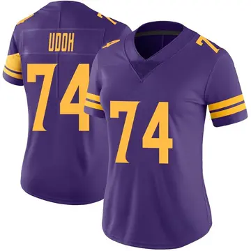 Nike Olisaemeka Udoh Women's Limited Minnesota Vikings Purple Color Rush Jersey