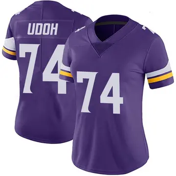 Nike Olisaemeka Udoh Women's Limited Minnesota Vikings Purple Team Color Vapor Untouchable Jersey
