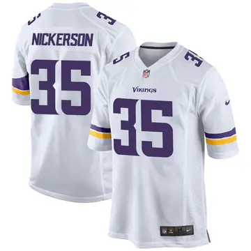 Nike Parry Nickerson Men's Game Minnesota Vikings White Jersey