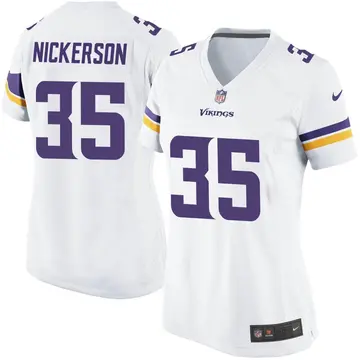 Nike Parry Nickerson Women's Game Minnesota Vikings White Jersey