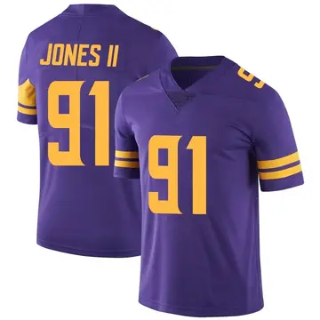 Nike Patrick Jones II Men's Limited Minnesota Vikings Purple Color Rush Jersey