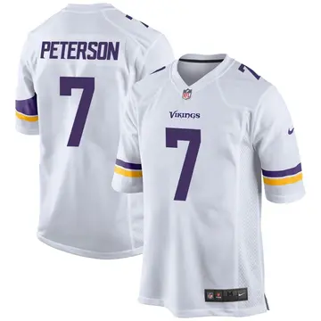 Nike Patrick Peterson Men's Game Minnesota Vikings White Jersey