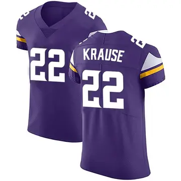 Nike Paul Krause Men's Elite Minnesota Vikings Purple Team Color Vapor Untouchable Jersey