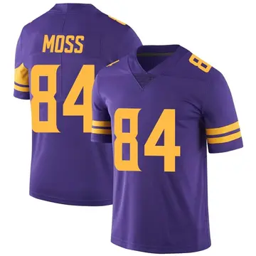 Nike Randy Moss Men's Limited Minnesota Vikings Purple Color Rush Jersey