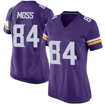Nike Randy Moss Women's Game Minnesota Vikings Purple Team Color Jersey