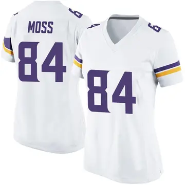 Nike Randy Moss Women's Game Minnesota Vikings White Jersey