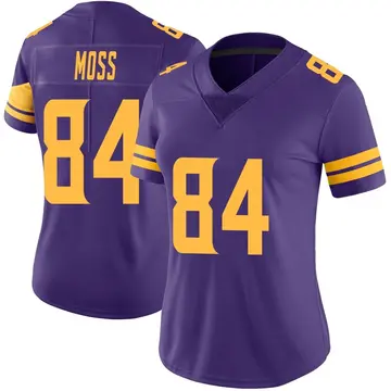 Nike Randy Moss Women's Limited Minnesota Vikings Purple Color Rush Jersey
