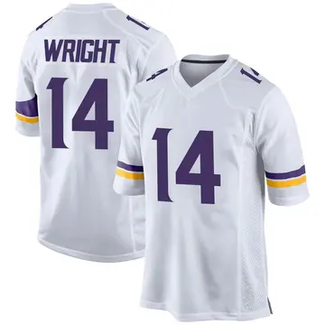 Nike Ryan Wright Youth Game Minnesota Vikings White Jersey