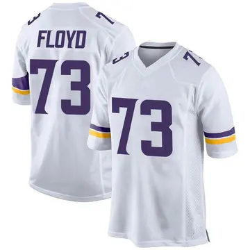 Nike Sharrif Floyd Men's Game Minnesota Vikings White Jersey