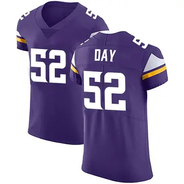Nike Sheldon Day Men's Elite Minnesota Vikings Purple Team Color Vapor Untouchable Jersey
