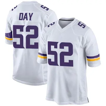 Nike Sheldon Day Men's Game Minnesota Vikings White Jersey