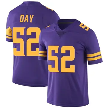 Nike Sheldon Day Men's Limited Minnesota Vikings Purple Color Rush Jersey