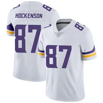 Nike T.J. Hockenson Men's Limited Minnesota Vikings White Vapor Untouchable Jersey