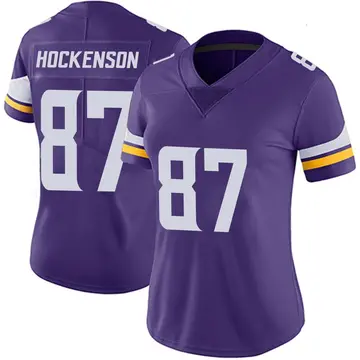 Nike T.J. Hockenson Women's Limited Minnesota Vikings Purple Team Color Vapor Untouchable Jersey
